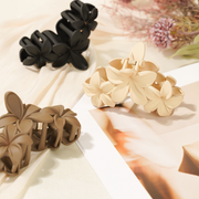 Triple Choco Flower HairClip - MeOcean